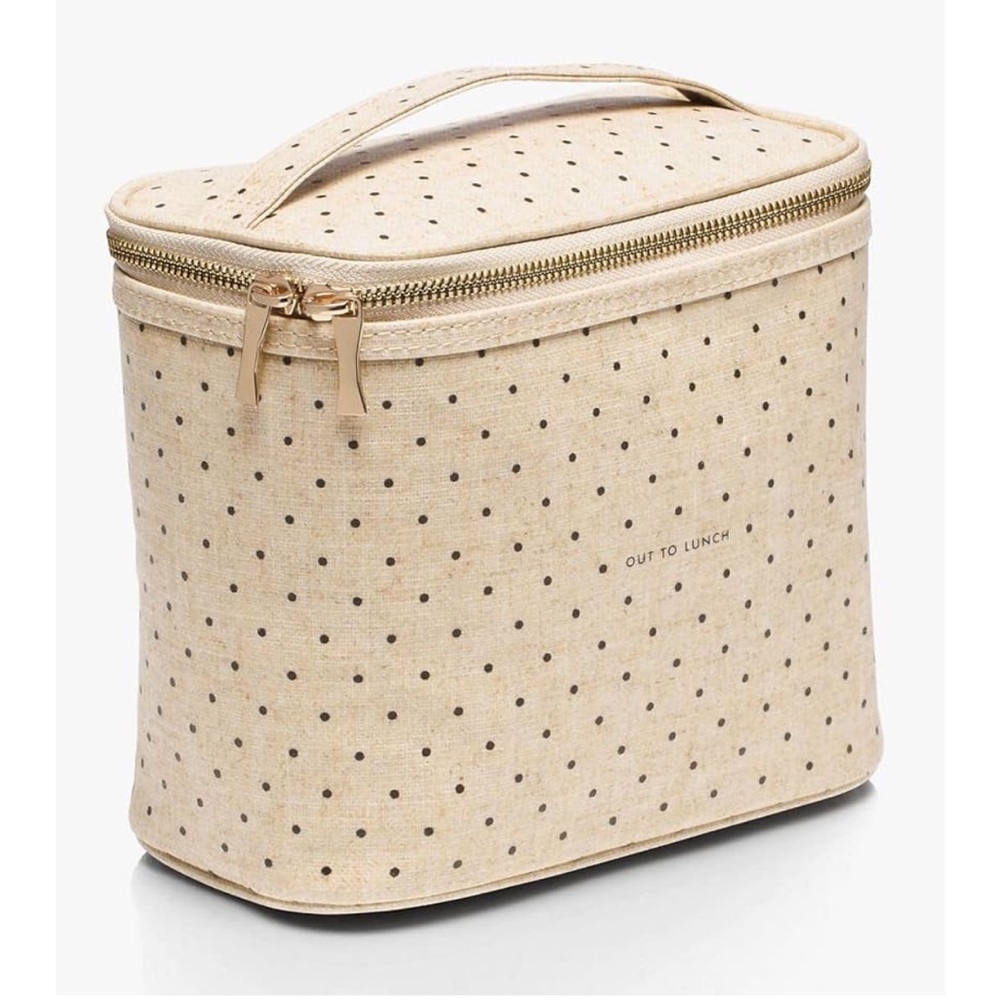 Kate Spade - Polka Dot Cream Lunch Bag